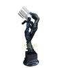Handmade Cast Bronze Copper Hand Brass Sculptures with Indoor Decorative Ornaments Placed on Tables
