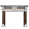 Fireplace with Modern Design Decorative Flame Electric Fireplace Mantel Surround for Home