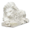 Hot Sale Hand Carved White Marble Statue Large Stone Lion for Entrance