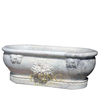 Luxury Marble Carved Flower White Stone Bathtub for Bathroom