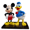 Park Decor Life Size Resin Fiberglass Mickey Mouse Statue and Donald Duck Statue