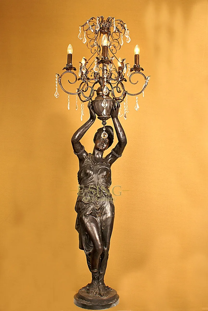 Custom Wholesale Handmade Antique Bronze Lamps for Room Decoration European