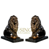 Bronze Lion Copper Garden Ornaments Metal Handcrafts Door Lion Statue Sculpture