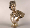 Modern Decoration Metal Art Famous Bust Sculpture Brass Bust David Sculpture Statue