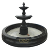 Garden Natural Stone Fountain Outdoor Black Stone Water Marble Fountain for Sale