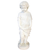 Customized Hand Carved Child White Stone Baby Statue for Sale