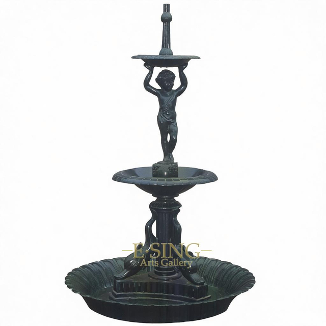 Hot Selling Outdoor Simple Casting Iron Fountain Antique Water Fountain for Home Garden