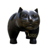 ‌Minimalist Modern Bronze Animal Silhouettes Bronze Cat Statue