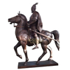 Ideal Centerpiece for Public Squares and Cultural Centers bronze man and horse 