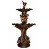 Outdoor Garden Decoration Antique Metal Brass Garden Water Fountain with Child and Angels Statues Bronze Water Fountain
