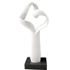 Elegant Carved Customized White Marble Modern Abstract Sculpture for Sale