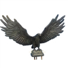 Large Garden Bronze Sculpture Life Size Brass Eagle Statue with Big Wings