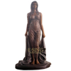 Life Size Bronze Sexy Lady Statue with Fine Patina Metal Woman Figure Art Sculpture
