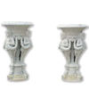 Garden Marble Flowerpots with Child Statue