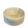 Home Decoration European Style Dining Room Hotel Used White Marble Hand Work Wash Basin