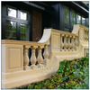 White Marble Balcony Baluster Exterior Outdoor Hand Railings for Stair Case