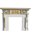 China Suppliers Modern Design Hand Engraving Stone Polished Marble Fireplace