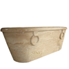 Yellow Natural Marble Stone Bathroom Bathtub for Sale