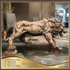 Large Cast Brass Lion Sculpture Big Bronze Statue Lion for Garden or Home