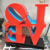 Customize Hand Work Modern Outdoor Stainless Steel Love Design Abstract Sculpture