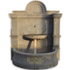 Europe Garden Outdoor Stone Roman Pot Water Fountain Antique Small Pot Wall Fountain