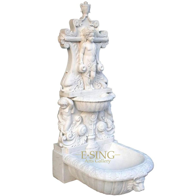High Quality Outdoor Decoration Children Marble Fountain Stone Water Fountain
