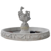 Customized Size Natural Stone White Marble Fountains with Statues for Outdoor Garden