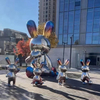 Life Size Craft Art Modern Abstract Stainless Steel Figure Sculpture for Garden