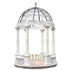 Outdoor Decoration Natural Stone Granite Column Gazebo with Iron Top