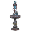 A Masterpiece of Water & Metal Hand-Forged Bronze Sculpture Fountain 