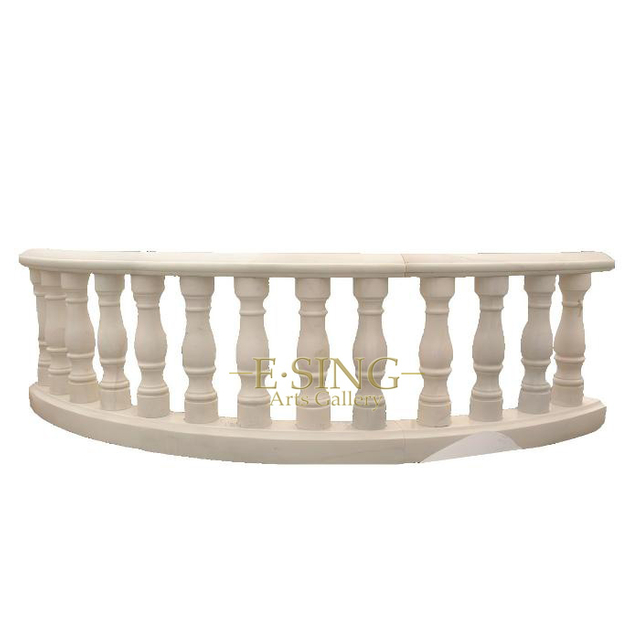Spiral Staircase Stair Railing Natural Stone Marble Handrail