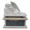 Natural Marble Euro Style Cemetery Statue Angel for Sale
