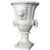 Garden Villa Landscape Decorative Custom Size European Style Natural Solid Marble Stone Flowerpots