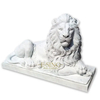 Outdoor Feng Shui Hand Carved Stone Garden Decoration Sitting Lion Sculpture