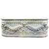 Modern Design Freestanding Bathroom Solid White Marble Soaking Bathtub