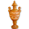 Yellow Stone Cast Outdoor Decorative Pair Marble Planter Flowerpot for Sale