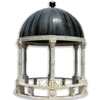 Large Garden Stone Round Gazebo Marble Statue Pavilion
