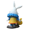 Garden Lovely Fiberglass Cartoon Animal Sculpture Resin Rabbit with Clock Bunny Statues