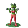 Factory Garden Life Size Fiberglass Animal Sculpture Resin Frog Statue