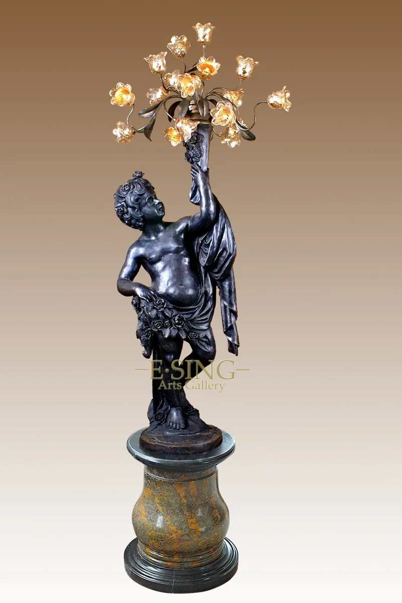Custom Wholesale Handmade Antique Bronze Lamps for Room Decoration European