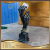 Handmade Cast Bronze Copper Hand Brass Sculptures with Indoor Decorative Ornaments Placed on Tables