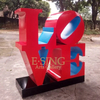 Customize Hand Work Modern Outdoor Stainless Steel Love Design Abstract Sculpture