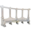 Large Park Stone Chair Marble Bench with Carving Decorative