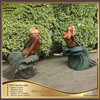 Garden Decoration Life-Size Casting Bronze Mermaid Statue