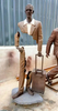 Home Decoration Metal Craft Large Indoor Life Size Bronze Man Sculpture