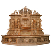 Natural Yellow Marble Statue Fountain Stone Wall Fountain Decoration