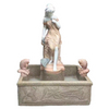 Mix Color Marble Lady Fountain Statue Sculpture for Sale