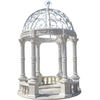 Super Large Natural Marble WHITE Pillar Gazebo for Outdoor Decor