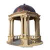 Outdoor Decorative Antique Marble Wedding Decoration Gazebo with Metal Roof