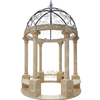 Hand Carved Natural Stone Large Outdoor Garden Stone Pavilion Marble Gazebo for Sale
